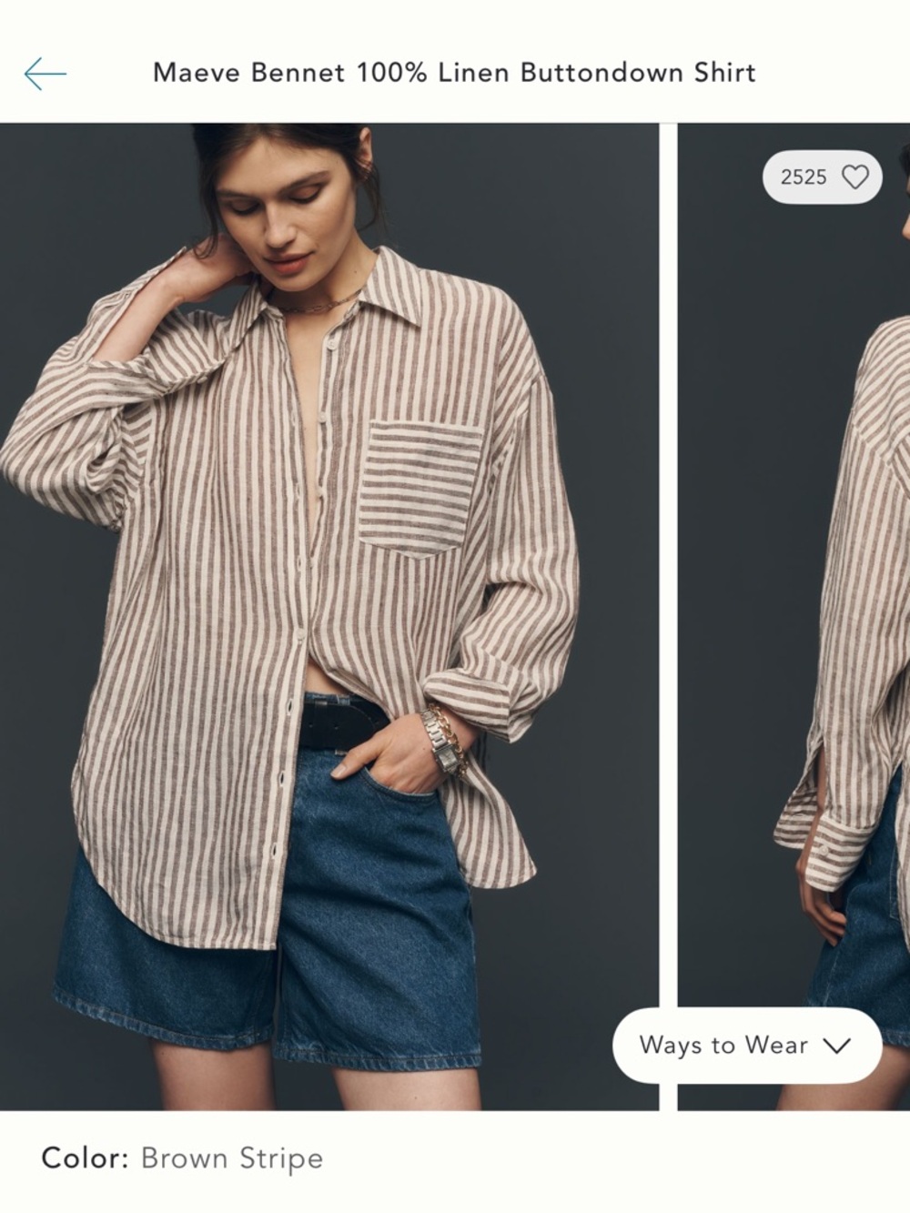 Linen button down